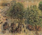 Camille Pissarro Place du Theatre Francais in Paris Spain oil painting artist